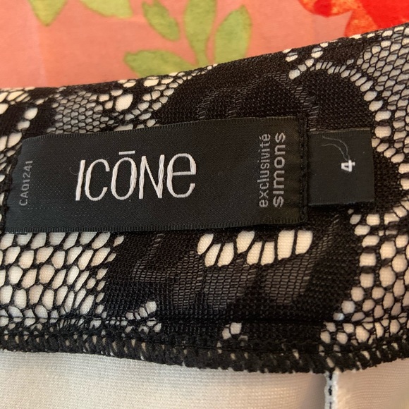 Classy black and white lace dress - Picture 5 of 5